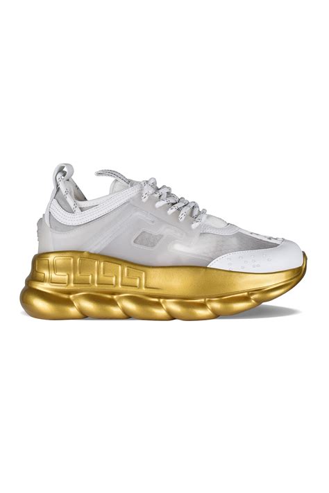 Versace Chain Reaction White Gold Sole 